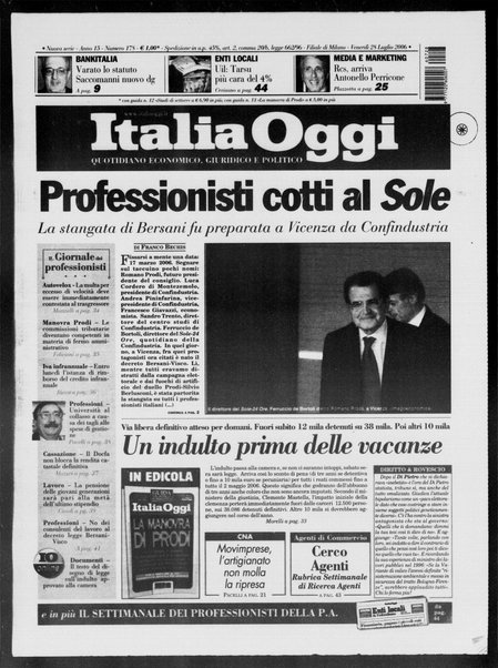 Italia oggi : quotidiano di economia finanza e politica